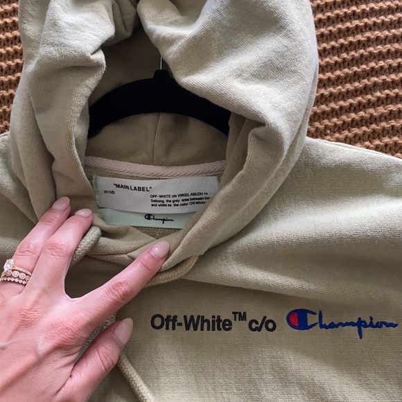 OFF WHITE X CHAMPION HOODIE - Picture 3 of 7